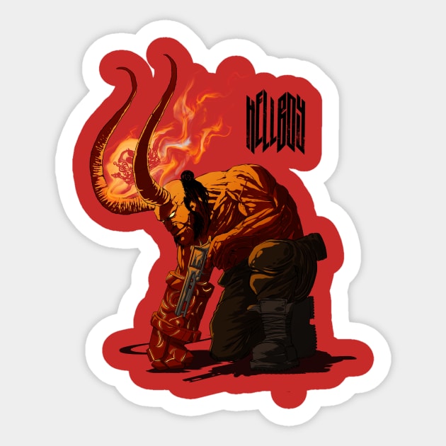 hellboy Sticker by Kotolevskiy